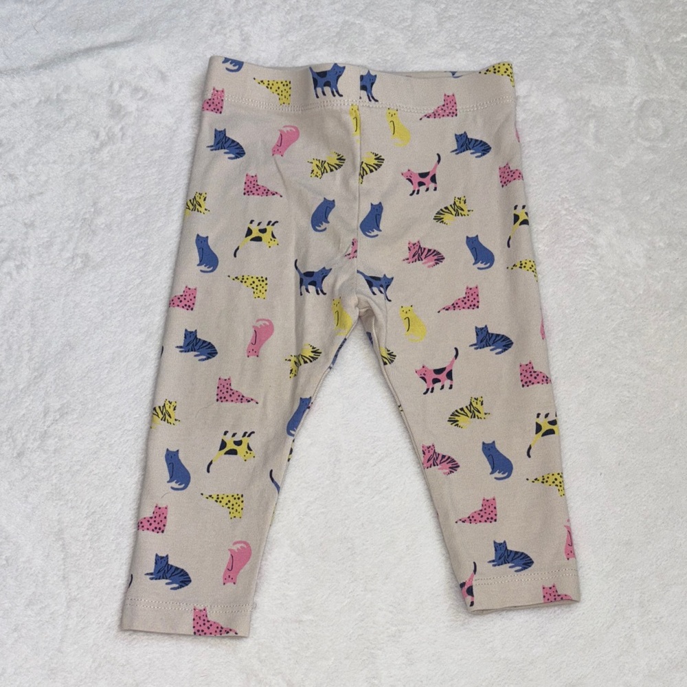 (3 for $10) Joe fresh Colorful cat Print Kids Leggings 🐈 🐈‍⬛